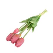 Selyemvirág Tulipán csokor 5 szálas 47 cm