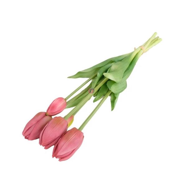 Selyemvirág Tulipán csokor 5 szálas 47 cm