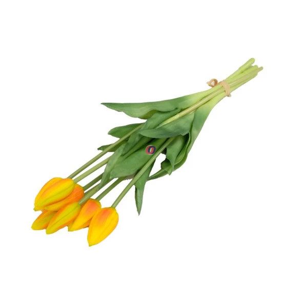Selyemvirág Tulipán csokor 7 szálas 44 cm