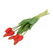 Selyemvirág Tulipán csokor 7 szálas 44 cm