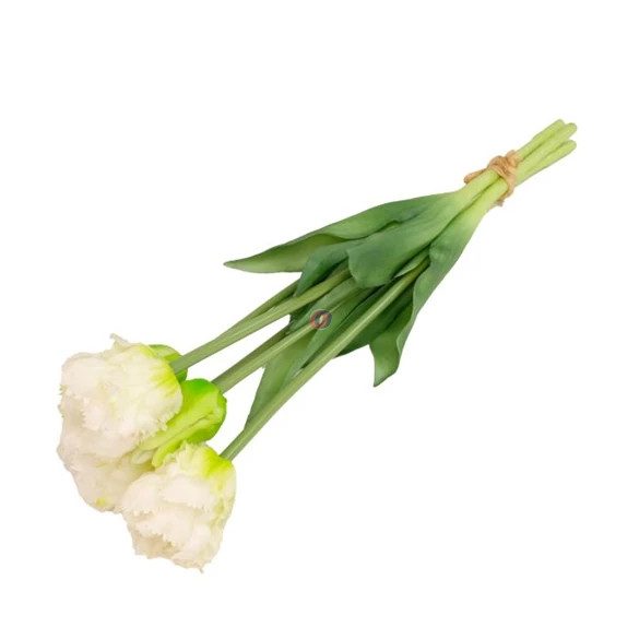 Selyemvirág papagáj Tulipán csokor 5 szálas 47 cm