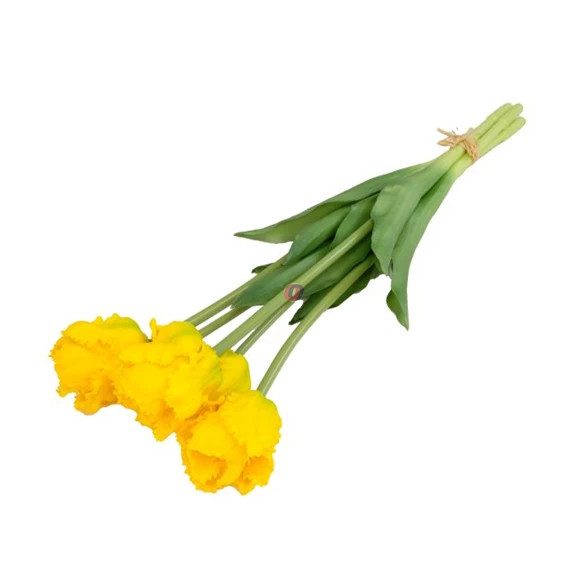 Selyemvirág papagáj Tulipán csokor 5 szálas 47 cm