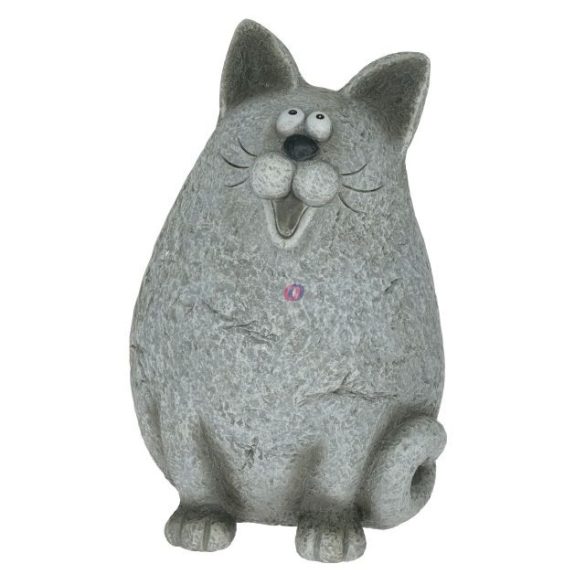 Kerti figura Macska kaspóval kerámia 33 cm