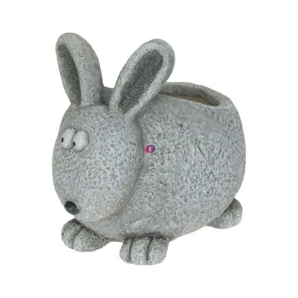 Kerti figura Ultra cuki nyuszi figura kaspóval kerámia 30 cm