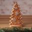 Mézeskalács fenyőfa figura, poly 16 cm