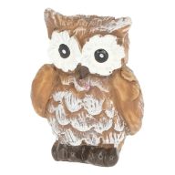 Bagoly poly 2,4x2,1x3,5 cm barna 4 db-os szett