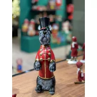   XL Karácsonyi kutya kalapban poly 30 cm színes King"s Guard