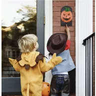   Halloweeni vicces ajtócsengő, tökfej, világító, hangot adó
