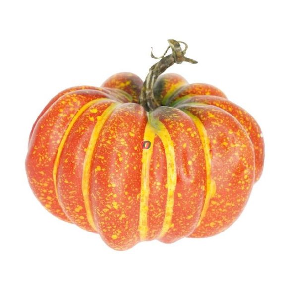 Prémium őszi dekor tök 17 cm narancssárga
