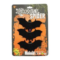 3db-os Halloweeni denevér dekor szett plüss 10 cm 3db-os Halloweeni denevér dekor szett plüss 10 cm