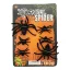 6db-os Halloweeni pók dekor szett plüss 5-8 cm