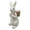 Nyúl kosárral álló 22,5x18x42 cm