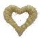 Szív alap szalma 25x23 cm natúr