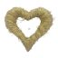Szív alap szalma 25x23 cm natúr