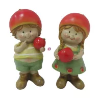 Gyerek fiú, lány almasapkában álló 5,5x5x13 cm 2 féle