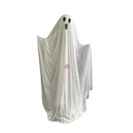   Szellem Halloween óriás figura hangot adó, mozgó LED-es műanyag, textil 110x17x183 cm fehér