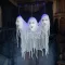 Animatronikus Halloweeni lebegő kísértetfejek hanggal és fénnyel 90 cm