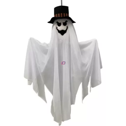 Akasztható Halloween szellem kalapban 90 cm