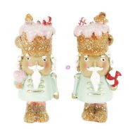   Diótörő nyalókával, szívvel álló poly 3x2,2x7,5 cm menta, halvány rózsaszín 2 féle