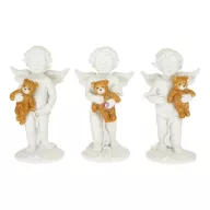   Angyal macival álló poly 4,5x4x8,5 cm fehér, barna 3 féle