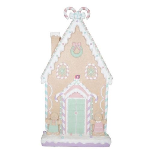 Mézeskalács ház glitteres magnézia 50x15x93 cm pasztell