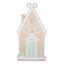 Mézeskalács ház glitteres magnézia 50x15x93 cm pasztell