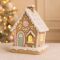 Dekor Mézeskalács ház glitteres v2 11,5x11x18 cm