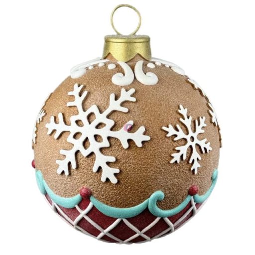 Dekor Mézeskalács Óriásgömb LED-es 36x36x43 cm