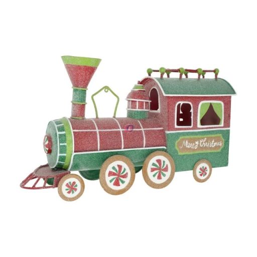 XL Dekor Játékvonat figura glitteres (37 × 11 × 21 cm)