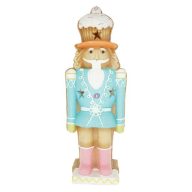   Diótörő LED-es, glitteres magnézia 17,5x12x49,5 cm kék, barna