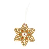 Mézeskalács csillag, akasztós 7,3x0,8x8,2 cm
