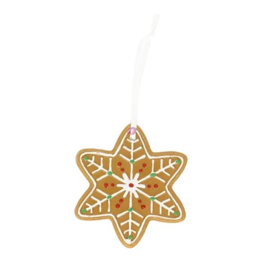 Mézeskalács csillag, akasztós 7,3x0,8x8,2 cm