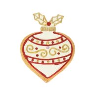 Mézeskalács karácsonyfadísz, öntapadós 6,2x1x7,9 cm