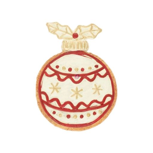 Mézeskalács karácsonyfadísz, gömb formájú 5,4x1,4x7,2 cm
