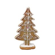 Mézeskalács fenyőfa, álló glitteres 6,2x2,3x10 cm