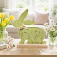 Dekor Filc Nyúl zöld 18x20 cm