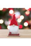 Prémium karácsonyi manó fa, textil 12,5 cm 3 féle választható kivitel