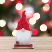   Prémium karácsonyi manó fa, textil 12,5 cm 3 féle választható kivitel