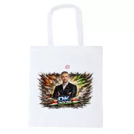   Jakab Péter DK 2026 - texil reklámtáska - 38 x 40 cm fehér