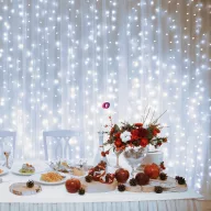   HOME LED-es sorolható fényfüggöny, hidegfehér 600LED 2 x 3 m, IP44 DLF 600/WH
