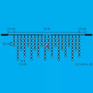   HOME LED-es, sorolható fényfüggöny, jégcsap hidegfehér, 400LED, 10m DLFJ 400/WH