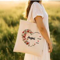   Prémium egyedi táska Anyák napjára "Heart" 37 x 41 x cm