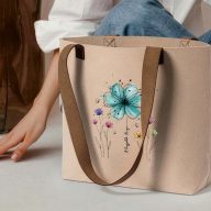   Egyedi neves táska Anyák napjára "Flower" 42x30x10 cm