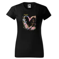   Anyák napi póló "Glitter Heart" - személyre szabható, többféle színben, felnőtt méretekben