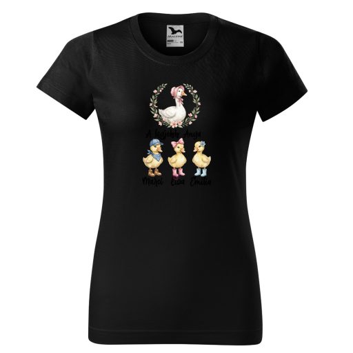 Anyák napi póló "Libák" - személyre szabható, többféle színben, felnőtt méretekben