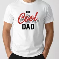   Férfi póló "The Cool Dad" mintás - fehér és fekete színben - Apás póló