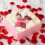 Luxury rózsabox Prémium SPA termékekkel Passion Love