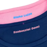   25 db vasalható név cimke textilre - egyszerű vasalás, egyedi neves  max 20 karakter
