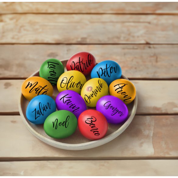 DIY Húsvéti tojás felirat egyedi névvel tojásfetéshez max. 8 karakter