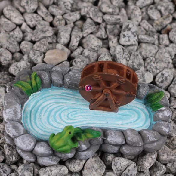 Tündérkert vizimalom poly 15 cm Deconline Fairy Garden